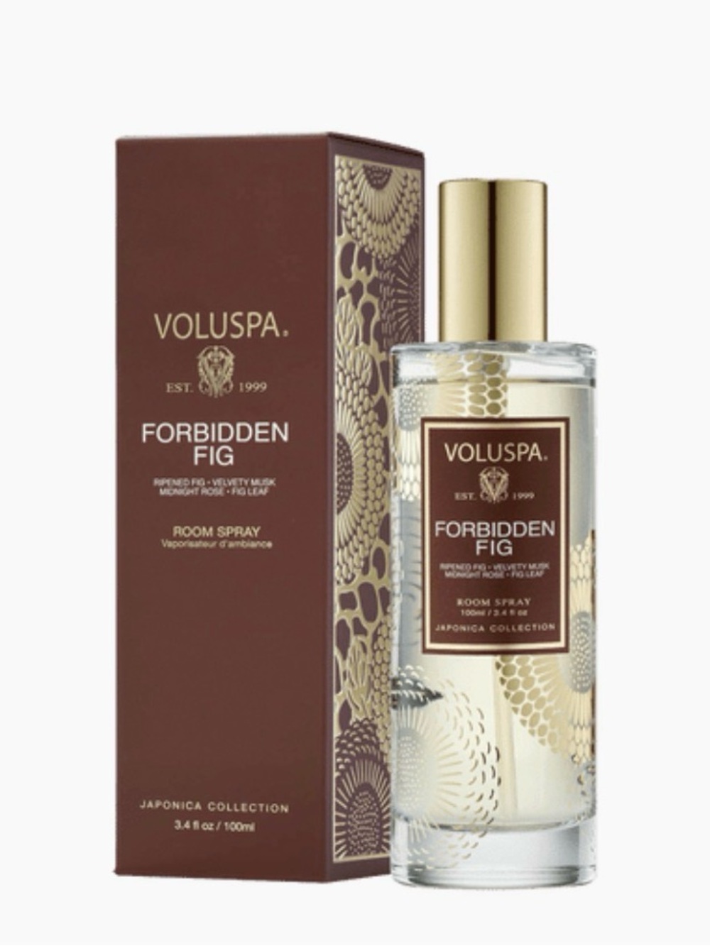 BNIB Voluspa Forbidden Fig Room Spray 100mL